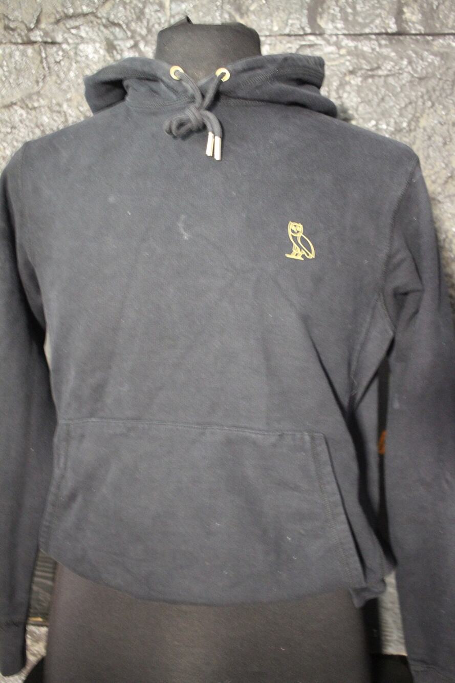 OVO October's Very Own Black Pullover Hoodie Gold Owl Logo Men's Small Canada